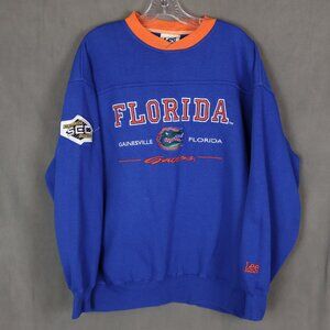 Vintage 90s Florida Gators Sweatshirt Mens Large Spellout Lee Sport Crewneck